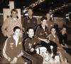 Die Teilnehmerinnen aus dem Leichtathletikverband Nordrhein beim Kalbacher Hallenfünfkampf 2001